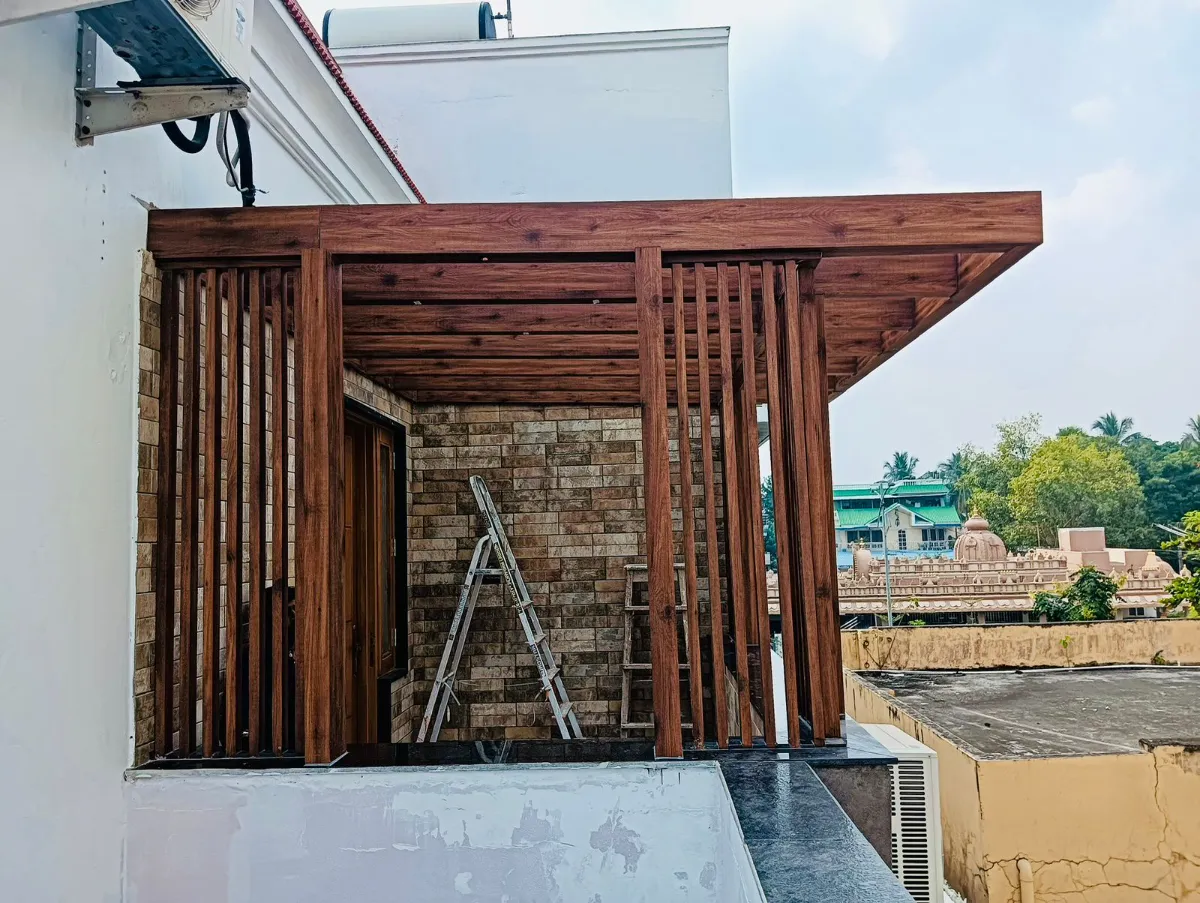 Pergola — wood-look design