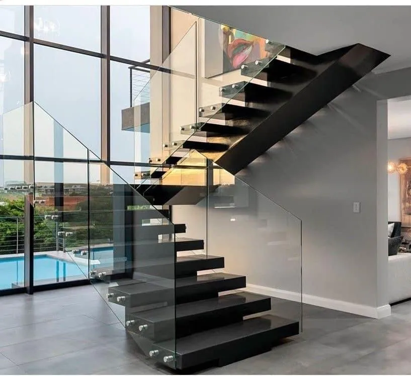 Luxury staircase railing